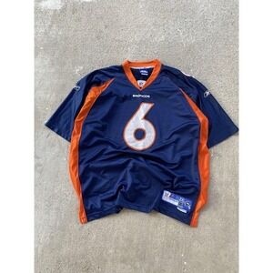 Denver Broncos Jersey Mens 2XL Blue Orange NFL Football Jay Cutler Reebok #6 +2L